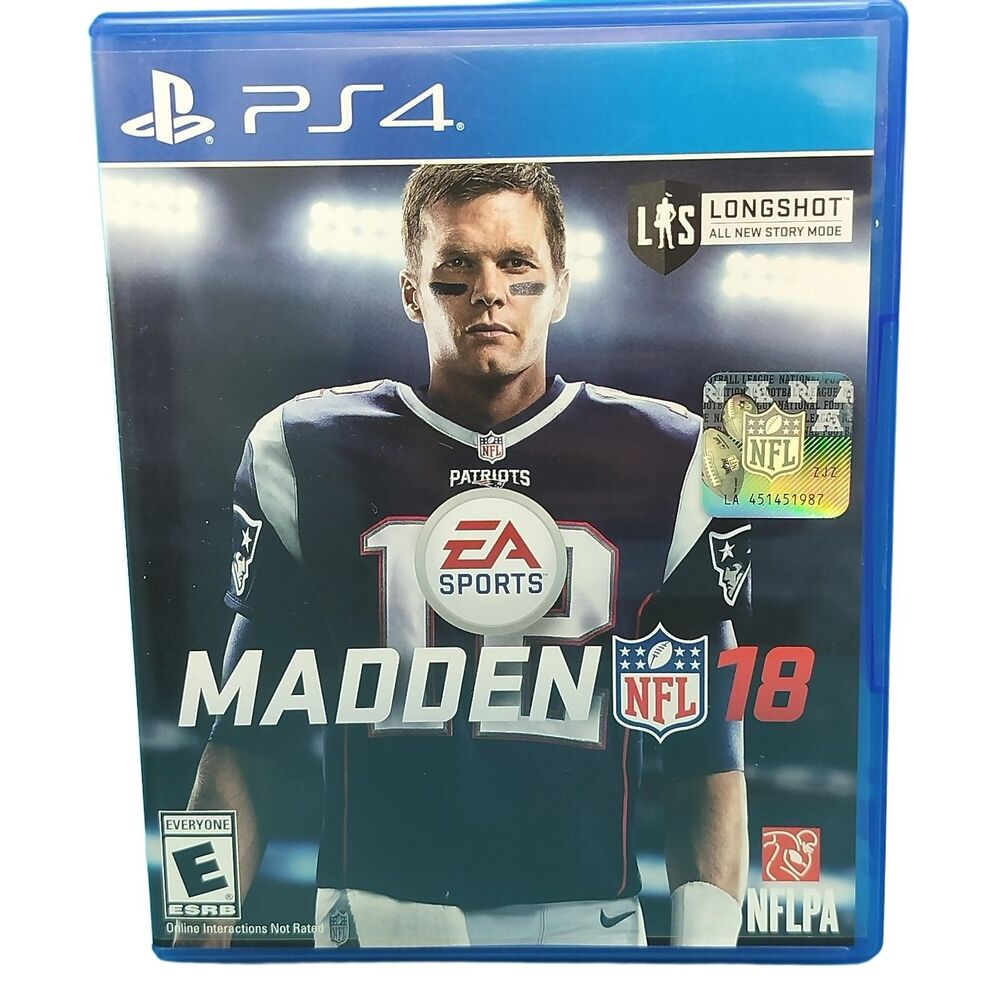 PlayStation 4 PS4 Madden NFL 18 2018 Tom Brady Patriots Football EA Sports